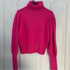 French Connection Sweater Women's Small Pink Turtleneck Pullover